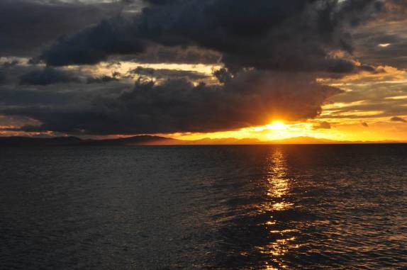 Magnífico pôr-do-sol na Isla Ometepe, no Lago de Nicarágua